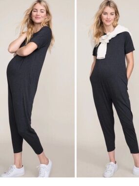 Hatch The Walkabout Jumper in Black Maternity